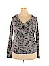 Rock & Republic Gray Long Sleeve Top Size XXL - photo 1