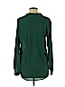 H&M 100% Polyester Green Long Sleeve Blouse Size 8 - photo 2