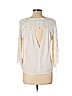 Zara Basic 100% Cotton White 3/4 Sleeve Blouse Size L - photo 2