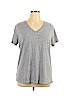 Ava & Viv Gray Short Sleeve T-Shirt Size 1X - photo 1