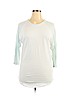 Lularoe White 3/4 Sleeve T-Shirt Size XL - photo 1