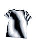 Crewcuts Hearts Stripes Blue Short Sleeve T-Shirt Size 6 - 7 - photo 2