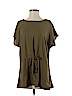 Ann Taylor 100% Polyester Green Short Sleeve Blouse Size S - photo 1