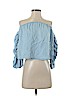 Forever 21 100% Lyocell Blue 3/4 Sleeve Blouse Size S - photo 1