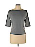 Theory Gray Short Sleeve Top Size L - photo 1