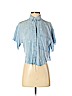 Rails 100% Lyocell Blue Short Sleeve Blouse Size S - photo 1
