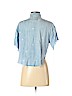 Rails 100% Lyocell Blue Short Sleeve Blouse Size S - photo 2
