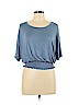 Love J Blue Short Sleeve Top Size L - photo 1