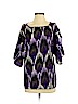 MICHAEL Michael Kors 100% Polyester Purple Short Sleeve Blouse Size S - photo 1