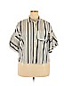 A New Day 100% Cotton White Short Sleeve Button-Down Shirt Size XXL - photo 1