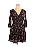 H&M 100% Viscose Burgundy Casual Dress Size 14 - photo 1