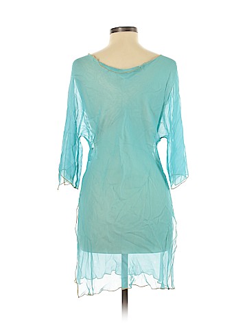 Bebe Short Sleeve Silk Top (view 2)