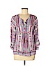Hale Bob 100% Rayon Purple 3/4 Sleeve Blouse Size M - photo 1