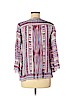 Hale Bob 100% Rayon Purple 3/4 Sleeve Blouse Size M - photo 2