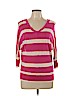 Zenana Outfitters Pink 3/4 Sleeve T-Shirt Size L - photo 1
