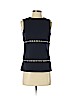 Michael Kors 100% Virgin Wool Blue Sleeveless Blouse Size 2 - photo 1