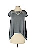 American Eagle Outfitters Gray Short Sleeve Blouse Size XS - photo 1