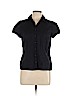 Ann Taylor LOFT Black Short Sleeve Blouse Size 12 (petite) - photo 1