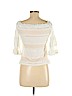 RACHEL Rachel Roy Ivory 3/4 Sleeve Top Size M - photo 2