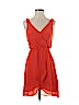 H&M 100% Polyester Red Casual Dress Size 2 - photo 1