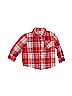 Cherokee 100% Cotton Red Long Sleeve Button-Down Shirt Size 2T - photo 1