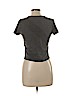 Charlotte Russe Gray Short Sleeve Top Size L - photo 2