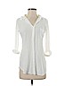 Splendid 100% Cotton White 3/4 Sleeve Button-Down Shirt Size S - photo 1