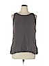 Eileen Fisher 100% Silk Gray Sleeveless Silk Top Size XL - photo 1