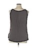 Eileen Fisher 100% Silk Gray Sleeveless Silk Top Size XL - photo 2