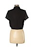 Shinestar 100% Polyester Black Short Sleeve Blouse Size M - photo 2