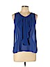 Iz Byer Blue Sleeveless Blouse Size L - photo 1