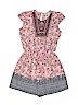 Monteau Girl 100% Polyester Pink Romper Size 8 - photo 1