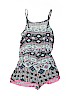 Yd 100% Rayon Print Blue Romper Size 8 - 9 - photo 2