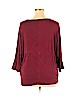 Ann Taylor LOFT Burgundy Long Sleeve Top Size XL - photo 2