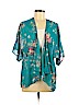 Liberty Love 100% Polyester Blue Kimono Size M - photo 1