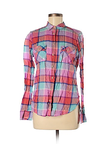 American Eagle Outfitters Long Sleeve Button-Down Shirt (view 1)