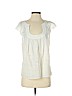 Max Studio 100% Cotton White Short Sleeve Blouse Size S (petite) - photo 1