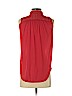 H&M 100% Polyester Red Sleeveless Button-Down Shirt Size XS - photo 2