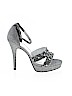Adrianna Papell Silver Heels Size 7 1/2 - photo 1