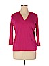 Talbots Pink 3/4 Sleeve T-Shirt Size XL - photo 1
