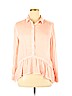 a.n.a. A New Approach 100% Rayon Pink Long Sleeve Blouse Size XL - photo 1