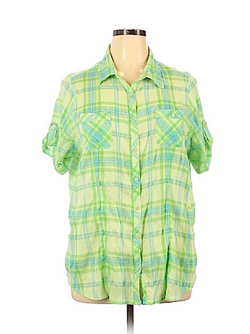 Just My Style Short Sleeve Button-Down Shirt (view 1)