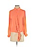 Collective Concepts 100% Polyester Orange Long Sleeve Blouse Size S (petite) - photo 1