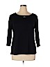 Karen Scott Black 3/4 Sleeve Top Size XL - photo 1