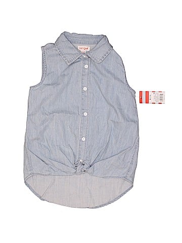 Cat & Jack Sleeveless Button-Down Shirt (view 1)