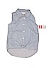 Cat & Jack 100% Cotton Blue Sleeveless Button-Down Shirt Size 7 - photo 1