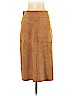INC International Concepts 100% Leather Brown Leather Skirt Size 4 (petite) - photo 2