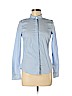 H&M 100% Cotton Blue Long Sleeve Button-Down Shirt Size 6 - photo 1