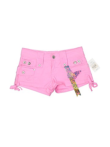 C Pink Denim Shorts (view 1)