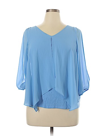 Iz Byer 3/4 Sleeve Blouse (view 1)